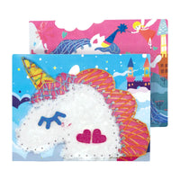HKM-015187 Rainbow String Art Craft Kit - DIY Unicorn Toys Set for Kids Aged 5+