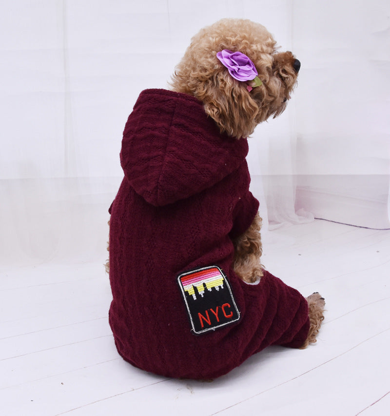 HKM-015251 Cozy Wool Sweater with Velvet Lining for All Pets