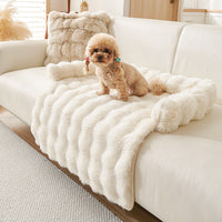 HKM-015379 Thick Plush Thermal Dog Mat with Non-Slip Base, 75x75cm