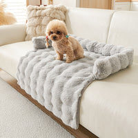 HKM-015379 Thick Plush Thermal Dog Mat with Non-Slip Base, 75x75cm