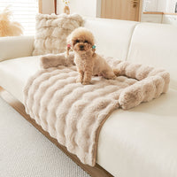HKM-015379 Thick Plush Thermal Dog Mat with Non-Slip Base, 75x75cm