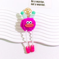 HKM-015443 Cute Cartoon Plush Keychain Doll for Kids - Small Coal Ball Car Accessory