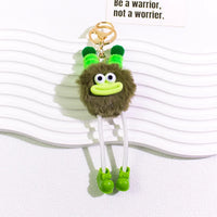 HKM-015443 Cute Cartoon Plush Keychain Doll for Kids - Small Coal Ball Car Accessory
