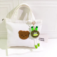 HKM-015443 Cute Cartoon Plush Keychain Doll for Kids - Small Coal Ball Car Accessory