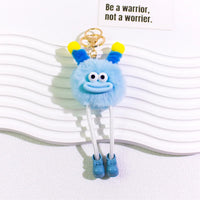 HKM-015443 Cute Cartoon Plush Keychain Doll for Kids - Small Coal Ball Car Accessory