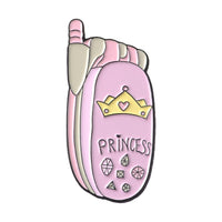 HKM-015443 Pink Alloy Brooch for School Supplies, Mobile Phones, and Video Cards