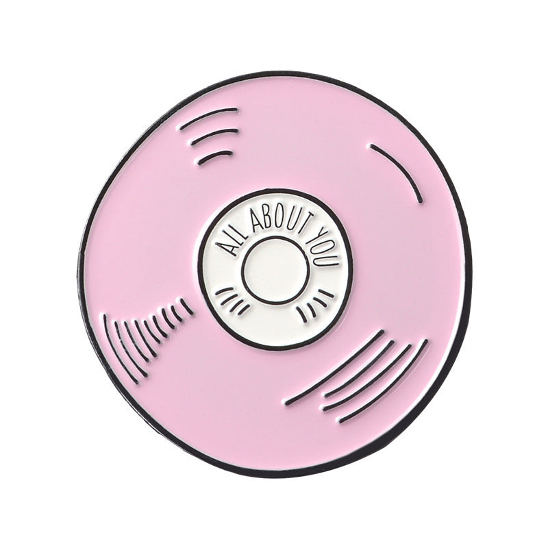 HKM-015443 Pink Alloy Brooch for School Supplies, Mobile Phones, and Video Cards