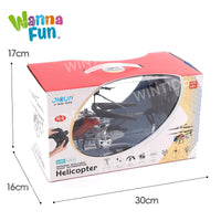 HKM-015571 2.4G RC Airplane Helicopter Model with LED Searchlight, 4.5CH Remote Control for Outdoor Fun