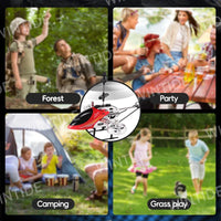 HKM-015571 2.4G RC Airplane Helicopter Model with LED Searchlight, 4.5CH Remote Control for Outdoor Fun