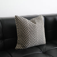 HKM-015571 Simple Herringbone Wool Pillowcase - Modern Striped Design, Multiple Sizes Available