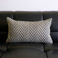 HKM-015571 Simple Herringbone Wool Pillowcase - Modern Striped Design, Multiple Sizes Available