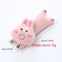 HKM-015635 Plush Catnip Animal Toys for Cats – Green Frog, Blue Cat, Pink Rabbit, Sunglasses Cat, Brown Bear