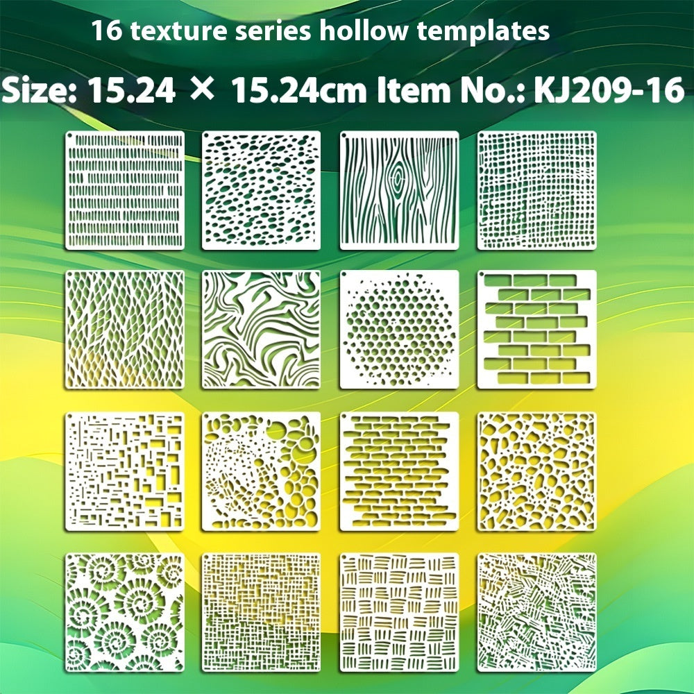 HKM-015699 Floral Spray Painting Template Set with Various Designs and Textures