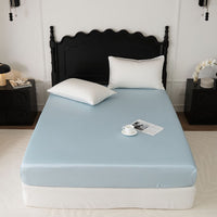 HKM-015763 Light Luxury Solid Purple Tencel Lyocell Fiber Bed Sheet