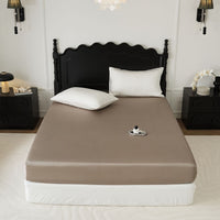 HKM-015763 Light Luxury Solid Purple Tencel Lyocell Fiber Bed Sheet