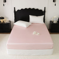 HKM-015763 Light Luxury Solid Purple Tencel Lyocell Fiber Bed Sheet