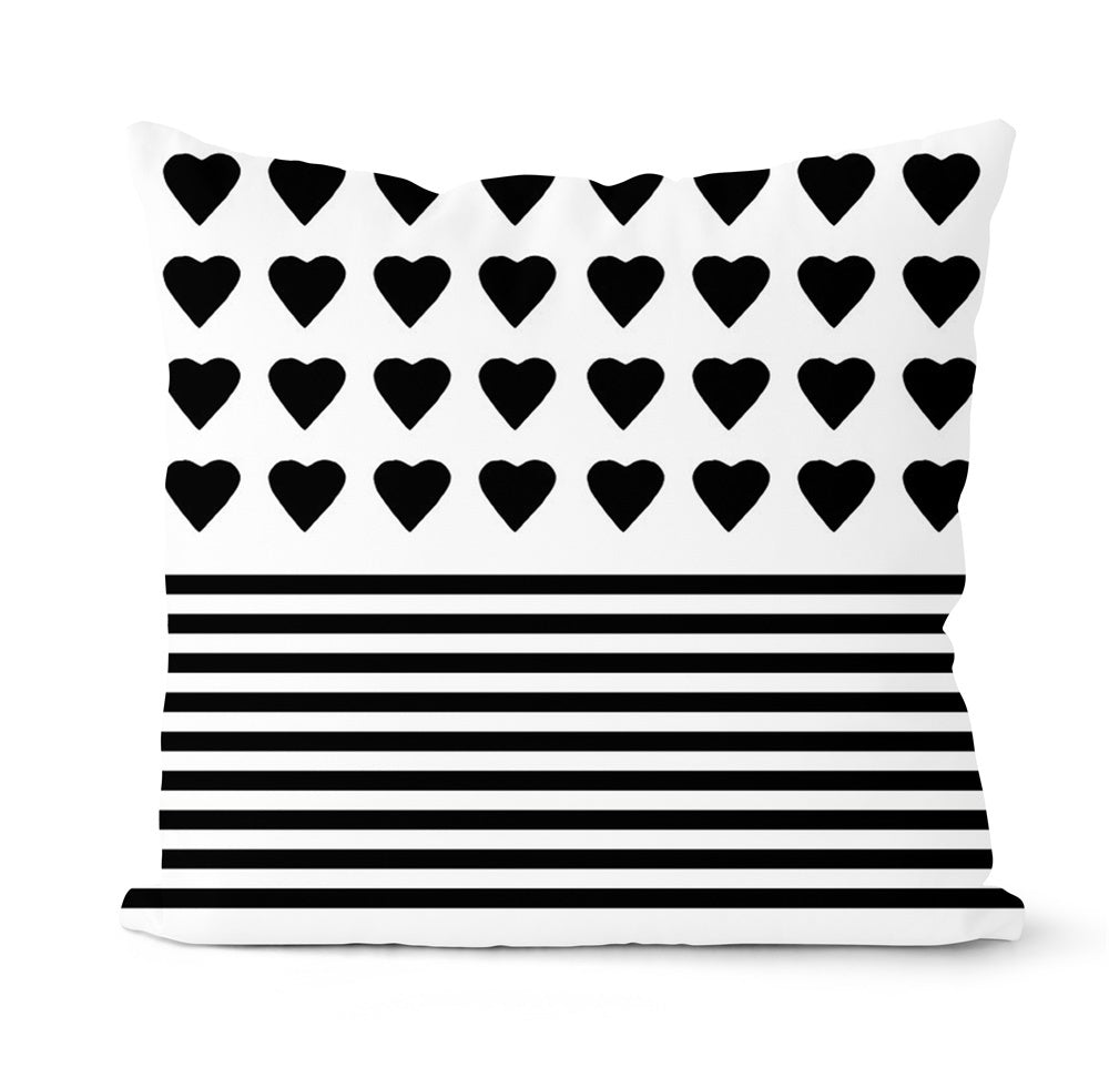 HKM-015827 Linen Peach Skin Super Soft Cushion Cover for Home and Outdoor Spaces, 45x45cm