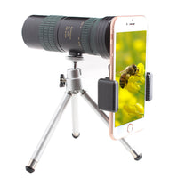 HKM-016339 Adjustable 8-24X30 Monocular Telescope with Phone Clip and Tripod, Lightweight and Versatile for Outdoor Viewing