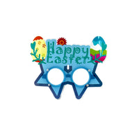HKM-016595 Easter Cartoon Rabbit Egg PVC Glasses for Children's Party Decoration and Photo Props