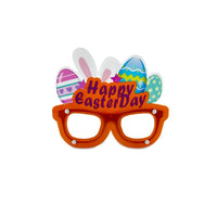 HKM-016595 Easter Cartoon Rabbit Egg PVC Glasses for Children's Party Decoration and Photo Props