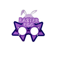 HKM-016595 Easter Cartoon Rabbit Egg PVC Glasses for Children's Party Decoration and Photo Props