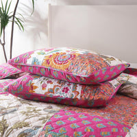 HKM-016595 Geometric Pattern Pure Cotton Three-Piece Patchwork Bedding Set
