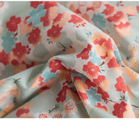 HKM-016595 Retro Floral Cotton Bed Sheet Quilt Cover Bedding Set - Available in Multiple Sizes