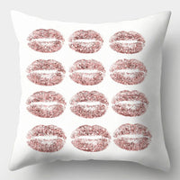 HKM-016723 Geometric Design Peach Skin Fabric Cushion - European Style 44x44cm