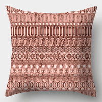 HKM-016723 Geometric Design Peach Skin Fabric Cushion - European Style 44x44cm