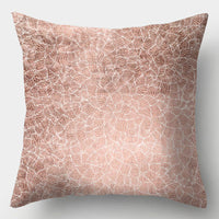 HKM-016723 Geometric Design Peach Skin Fabric Cushion - European Style 44x44cm