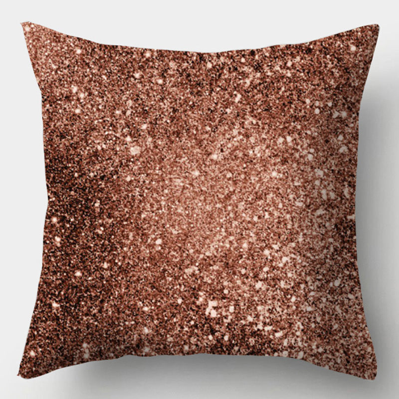 HKM-016723 Geometric Design Peach Skin Fabric Cushion - European Style 44x44cm