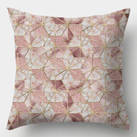 HKM-016723 Geometric Design Peach Skin Fabric Cushion - European Style 44x44cm