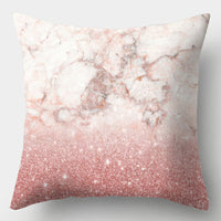 HKM-016723 Geometric Design Peach Skin Fabric Cushion - European Style 44x44cm