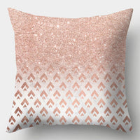 HKM-016723 Geometric Design Peach Skin Fabric Cushion - European Style 44x44cm