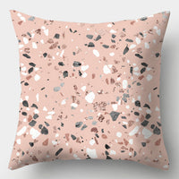 HKM-016723 Geometric Design Peach Skin Fabric Cushion - European Style 44x44cm