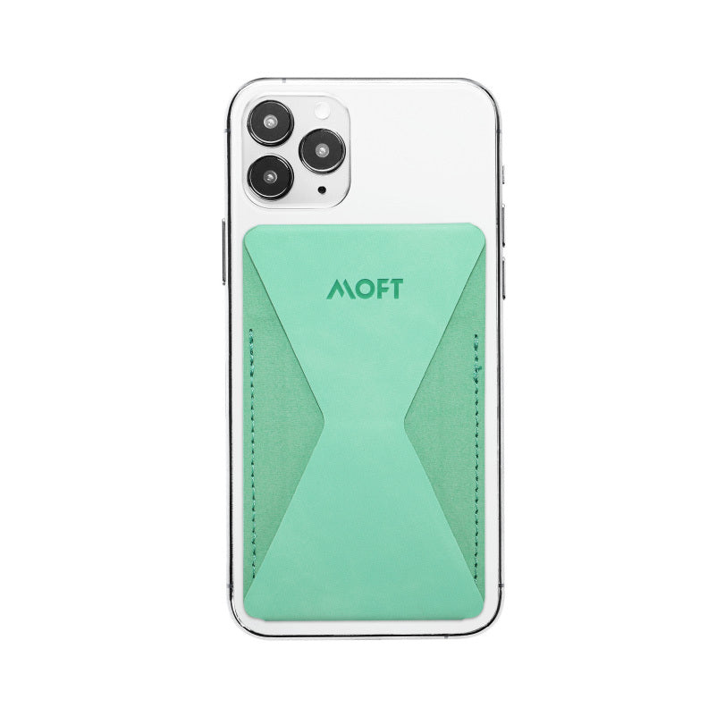 HKM-016979 Invisible Stickable Phone Stand with Card Holder Feature - Ultra-Thin, Removable, Non-Marking Glue Assembly