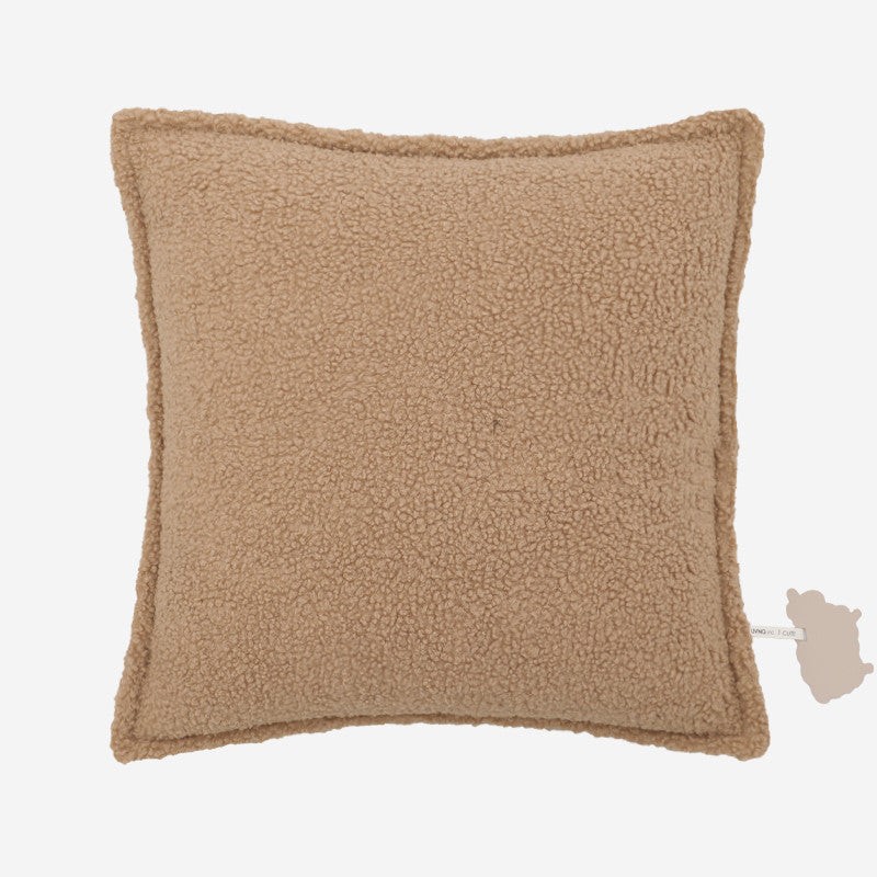 HKM-017043 Lamb Plush Pillow Cushions for Cozy Autumn and Winter Living Rooms