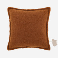 HKM-017043 Lamb Plush Pillow Cushions for Cozy Autumn and Winter Living Rooms