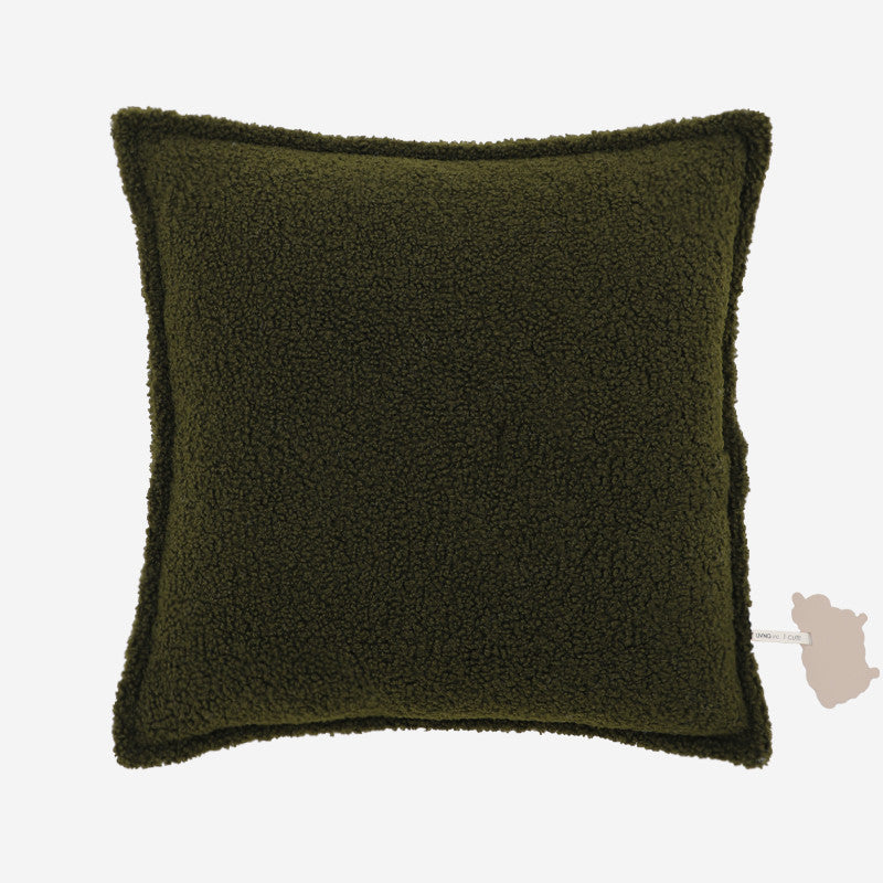 HKM-017043 Lamb Plush Pillow Cushions for Cozy Autumn and Winter Living Rooms