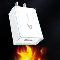 HKM-017107 Universal 2.1A USB Mobile Phone Charger with Explosion-Proof Protection