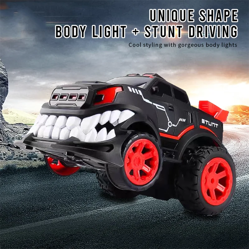 HKM-017171 Wacky Grimacing Remote Control Stunt Vehicle for Boys - 2.4G RC Truck for Indoor and Outdoor Fun