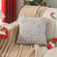 HKM-017235 Modern Minimalist Plush Sofa Pillow Covers - Solid Color 45x45cm, Various Designs