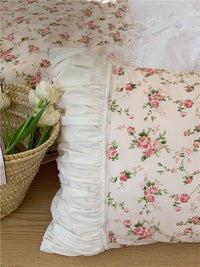 HKM-017235 Romantic Floral Pure Cotton 15 Bed Four-Piece Bedding Set for 1.5m Beds