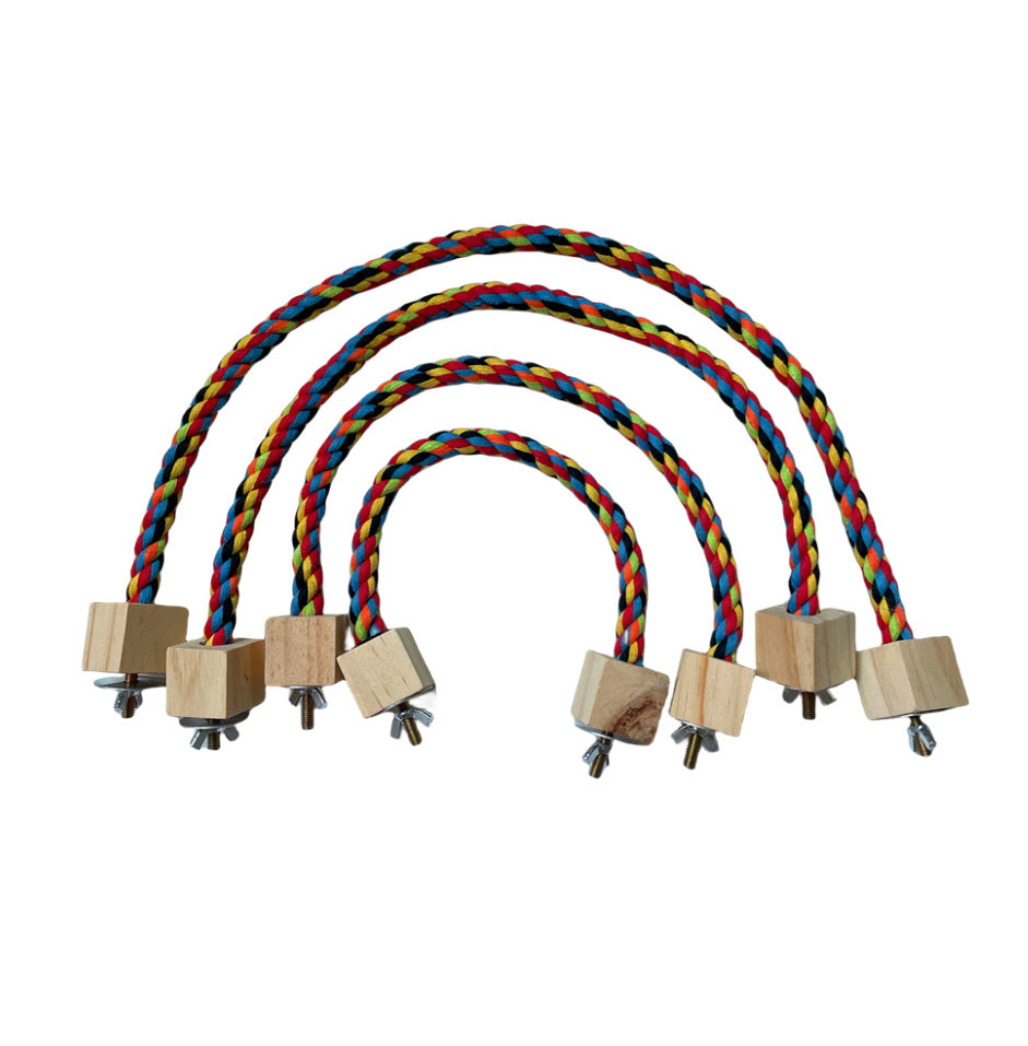 HKM-017363 Parrot Climbing Rope Toy Bird Swing Rings