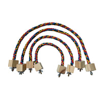 HKM-017363 Parrot Climbing Rope Toy Bird Swing Rings