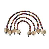 HKM-017363 Parrot Climbing Rope Toy Bird Swing Rings