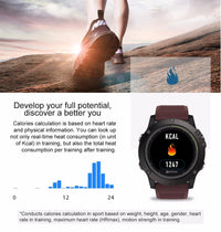 HKM-017427 VIBE 3 HR 3D SmartWatch with Heart Rate Monitor, Waterproof, Sleep & Motion Tracking