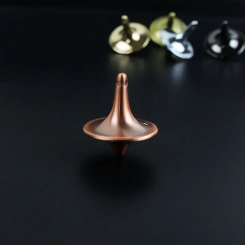 HKM-017491 Classic Metal Spinning Top Toy for Stress Relief and Fun, Suitable for Ages 3 and Up