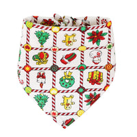 HKM-017619 Christmas Cotton Triangle Scarf for Dogs and Cats - Various Designs