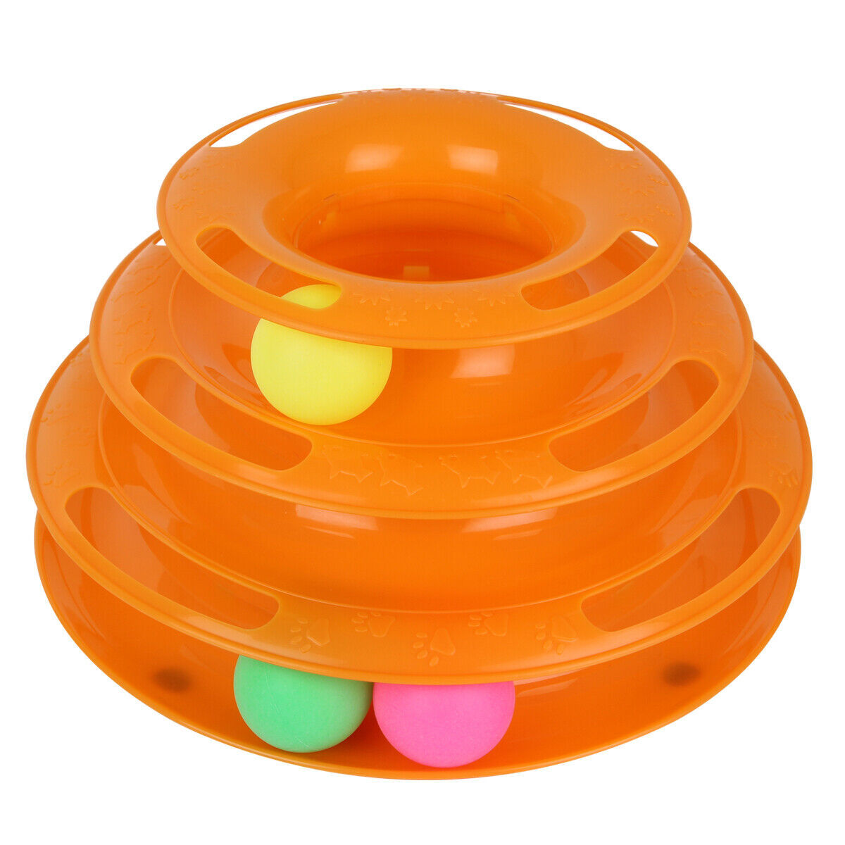 HKM-017747 Interactive Cat Play Station with Three Colorful Spinning Balls